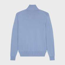 Vilebrequin - Turtle Pullover Mit Reißverschluss Aus Baumwolle Und Kaschmir Für Herren - Pullover - Petrus - Blau - Größe XL