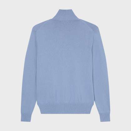 Vilebrequin - Turtle Pullover Mit Reißverschluss Aus Baumwolle Und Kaschmir Für Herren - Pullover - Petrus - Blau - Größe XL – Bild 2