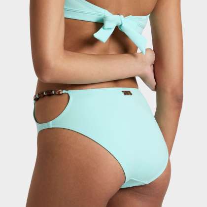 Vilebrequin - Solid Bikinihose Mit Hohem Bund Für Damen - Bademode - Flakelle - Blau - Größe L – Bild 4