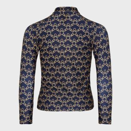 Vilebrequin - Langärmeliger Turtles Chain Rashguard Mit Reißverschluss Für Jungen - Rashguard - Ginko-zy - Blau - Größe 14 – Bild 2