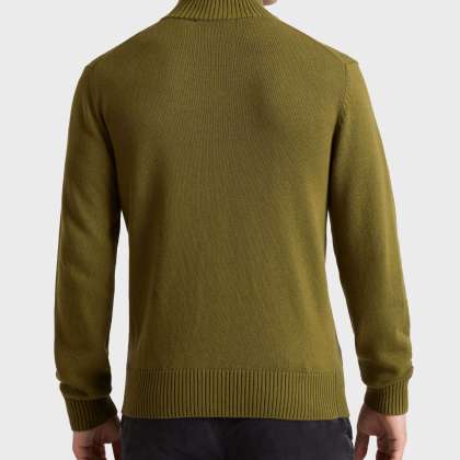 Vilebrequin - Turtle Pullover Mit Reißverschluss Aus Baumwolle Und Kaschmir Für Herren - Pullover - Petrus - Grün - Größe M – Bild 4