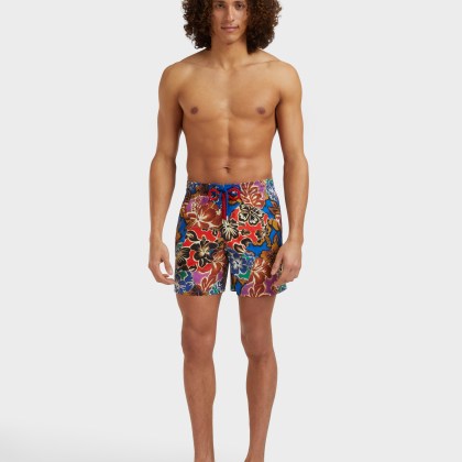 Vilebrequin - Men Swim Shorts Hawaiian Patchwork - Vbq X Palm Angels - Bademode - Moorea - Blau - Größe M – Bild 3