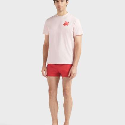 Vilebrequin - Kurze Jacquard Turtles Badeshorts Für Herren - Bademode - Manta - Rot - Größe M – Bild 5