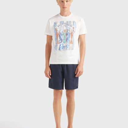 Vilebrequin - Paris Plage Baumwoll-t-shirt Für Herren - T-shirt - Portisol - Weiss - Größe XXL – Bild 3