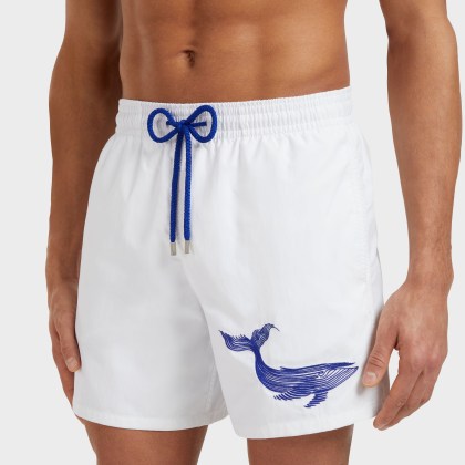 Vilebrequin - Whale Badeshorts Mit Stickerei Für Herren - Bademode - Motu - Weiss - Größe XL – Bild 6