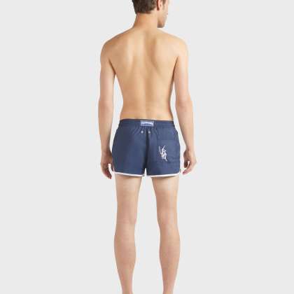 Vilebrequin - Ultraleichte Kurze Vbq Line Badeshorts Für Herren - Bademode - Meno - Blau - Größe L – Bild 4