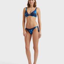 Vilebrequin - Pégase Bikinihose Zum Seitlichen Binden Für Damen - Bademode - Flamme - Blau - Größe M