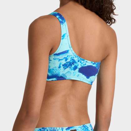 Vilebrequin - Asymmetrisches Coral Reef Bralette-bikinioberteil Für Damen - Bademode - Fixel - Blau - Größe M – Bild 4