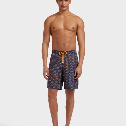 Vilebrequin - Lange Micro Ronde Des Tortues Badeshorts Für Herren - Bademode - Okoa - Orange - Größe M – Bild 3