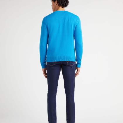 Vilebrequin - Turtle Rundhalspullover Aus Baumwolle Und Kaschmir Für Herren - Pullover - Rayol - Blau - Größe XL – Bild 4