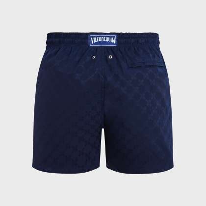 Vilebrequin - Turtle Monogram Jacquard Badeshorts Für Herren - Bademode - Moopea - Blau - Größe XXXL – Bild 2