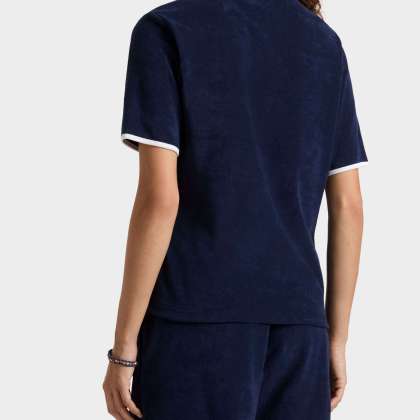 Vilebrequin - Solid Frottee-polohemd Für Damen - Polohemd - Lizea - Blau - Größe XS – Bild 4