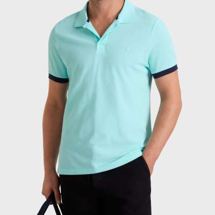 Vilebrequin - Solid Polohemd Aus Baumwolle Für Herren - Polohemd - Palatin - Blau - Größe M – Bild 3