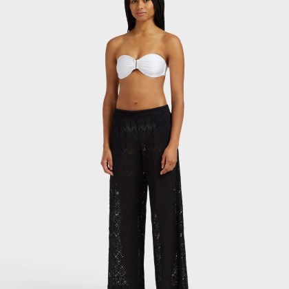 Vilebrequin - Mesh-hose Mit Weitem Bein Für Damen - Hose - Line - Schwarz - Größe XS – Bild 3