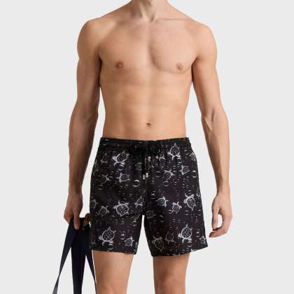 Vilebrequin - Ultraleichte Und Verstaubare Bubble Turtles 3d Badeshorts Mit Mikroperforation Für Herren - Bademode - Mahina - Schwarz - Größe XL – Bild 3
