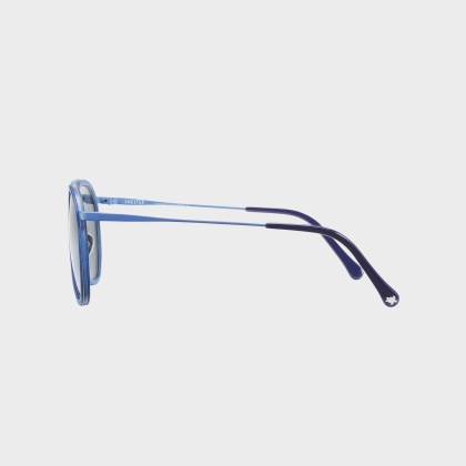 Vilebrequin - Solid Unisex-sonnenbrille Mit Holz – Vbq X Shelter - Sonnenbrille - Vol2nuit - Blau - Größe OSFA
