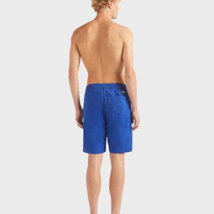 Vilebrequin - Turtle Stretch-bermudashorts Aus Baumwolle Für Herren - Bermuda - Levant - Blau - Größe 34 – Bild 4