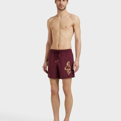 Vilebrequin - The Year Of The Horse Badeshorts Mit Stickerei Für Herren - Bademode - Motu - Rot - Größe S – Bild 3