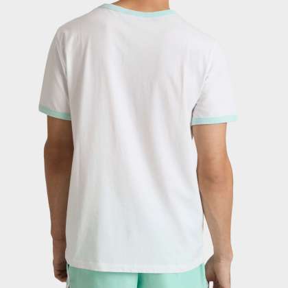 Vilebrequin - T-shirt Aus Leichtem Baumwolljersey Mit Zweifarbigem Logo Für Herren - T-shirt - Partisol - Blau - Größe L – Bild 4