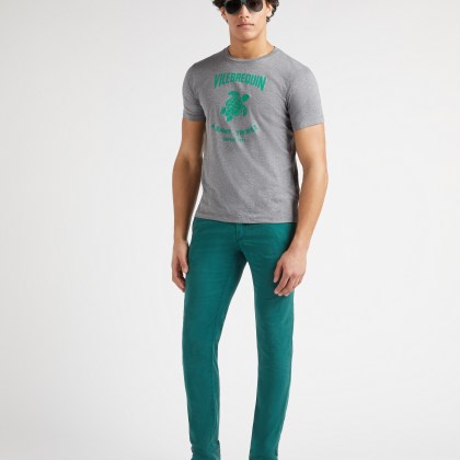 Vilebrequin - T-shirt Aus Baumwolle Mit Logoprägung Für Herren - T-shirt - Portisol - Grau - Größe M – Bild 5