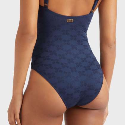 Vilebrequin - Turtle Monogram Jacquard Badeanzug Mit Bügeln Für Damen - Bademode - Leonita - Blau - Größe S – Bild 6