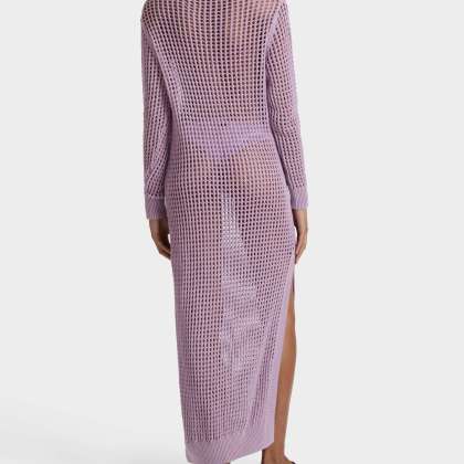 Vilebrequin - Solid Häkel-t-shirt-kleid Für Damen - Kleid - Lysia - Violett - Größe XS – Bild 4