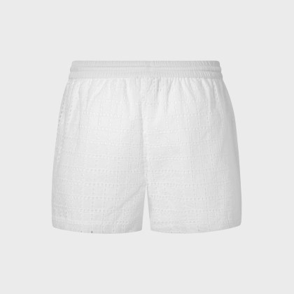 Vilebrequin - Damen Shorts Mit Geometrischer Lochstickerei - Shorty - Faiza - Weiss - Größe S – Bild 2