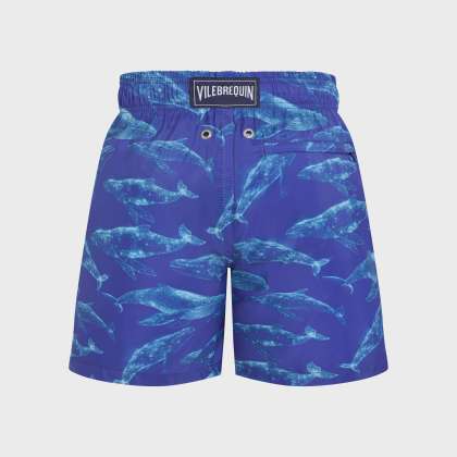 Vilebrequin - Ultraleichte Und Verstaubare Sparkling Whales Badeshorts Für Jungen - Bademode - Jihin - Blau - Größe 8 – Bild 2