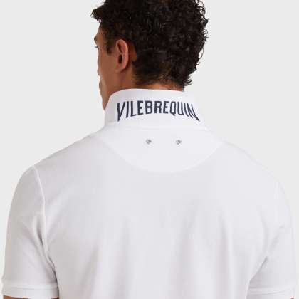 Vilebrequin - Solid Polohemd Aus Bio-baumwollpikee Für Herren - Polohemd - Palatin - Weiss - Größe XXL – Bild 7