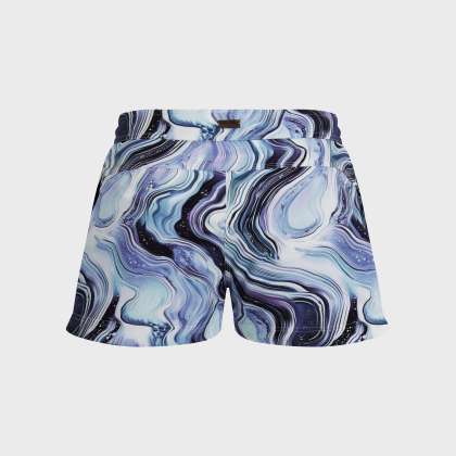 Vilebrequin - Marble Stretch-badeshorts Mit Flachem Bund Für Damen - Shorty - Ferise - Weiss - Größe S – Bild 2