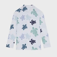 Vilebrequin - Langärmeliger Tortues Multicolores Rashguard Mit Reißverschluss Für Jungen - Rashguard - Ginko-zy - Weiss - Größe 10