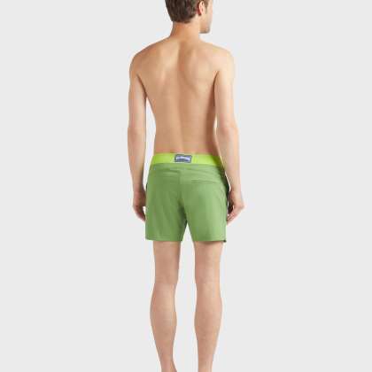 Vilebrequin - Color Block Stretch-badeshorts Mit Flachem Bund Für Herren - Bademode - Merle - Grün - Größe S – Bild 4