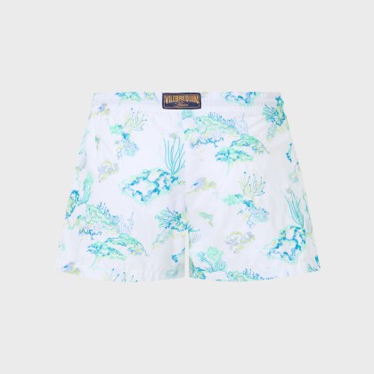 Vilebrequin - Coral Reef Stretch-badeshorts Mit Stickerei Für Damen – Limitierte Serie - Shorty - Fiona - Weiss - Größe L – Bild 2