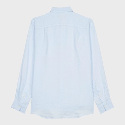 Vilebrequin - Einfarbiges Hemd Aus Leinen Für Herren - Hemd - Caroubis - Blau - Größe XXXL – Bild 2