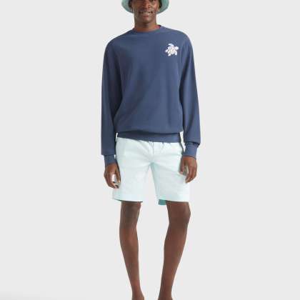 Vilebrequin - Turtle Sweatshirt Mit Rundhalsausschnitt Aus Bio-baumwolle Für Herren - Sweatshirt - Jorasses - Blau - Größe S – Bild 5