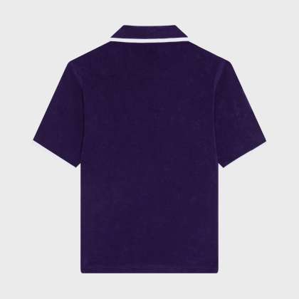 Vilebrequin - Solid Frottee-polohemd Für Damen - Polohemd - Lizea - Violett - Größe XL – Bild 2