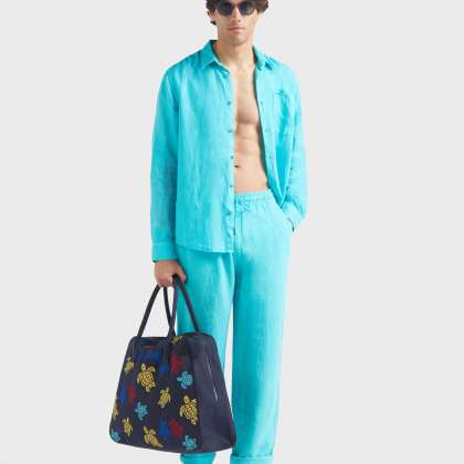 Vilebrequin - Solid Hemd Aus Leinen Für Herren - Hemd - Caroubis - Grün - Größe M – Bild 5