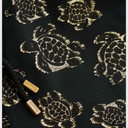 Vilebrequin - Ronde Des Tortues Jacquard Badeshorts Für Herren - Bademode - Moopea - Schwarz - Größe M – Bild 5
