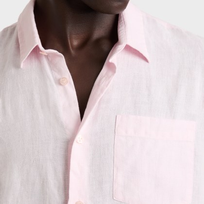 Vilebrequin - Einfarbiges Hemd Aus Leinen Für Herren - Hemd - Caroubis - Rosa - Größe XXXL – Bild 5
