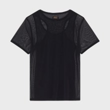 Vilebrequin - Solid T-shirt Mit Tüll Für Damen - T-shirt - Lillie - Schwarz - Größe XL