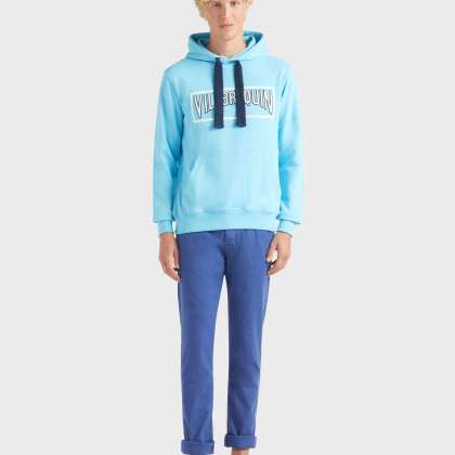 Vilebrequin - Solid Kapuzenpullover Aus Baumwolle Für Herren - Sweatshirt - Martin - Blau - Größe M – Bild 3