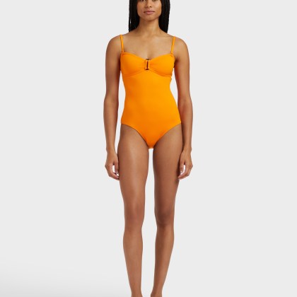 Vilebrequin - Solid Bandeau-badeanzug Für Damen - Bademode - Lucette - Orange - Größe S – Bild 3
