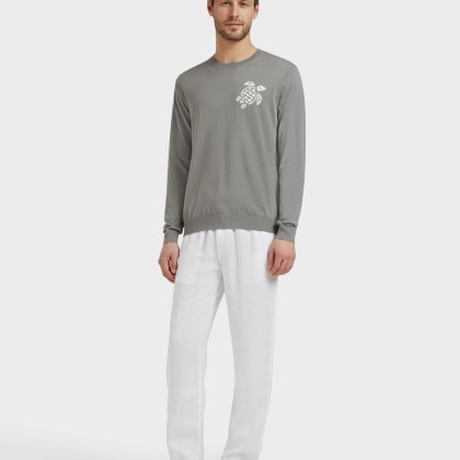 Vilebrequin - Turtle Pullover Aus Baumwolle Für Herren - Pullover - Rayol - Grau - Größe XL – Bild 3