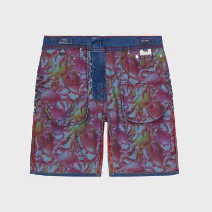 Vilebrequin - Crab Balloons Bermudashorts Aus Denim Für Herren - Bermuda - Garonne - Blau - Größe 40 – Bild 6