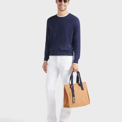 Vilebrequin - Solid Hose Aus Leinen Und Baumwolle Für Herren - Jeanshose - Gbetta18 - Weiss - Größe 30 – Bild 5