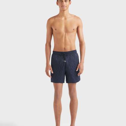 Vilebrequin - Turtle Monogram Jacquard Badeshorts Für Herren - Bademode - Moopea - Blau - Größe XL – Bild 3