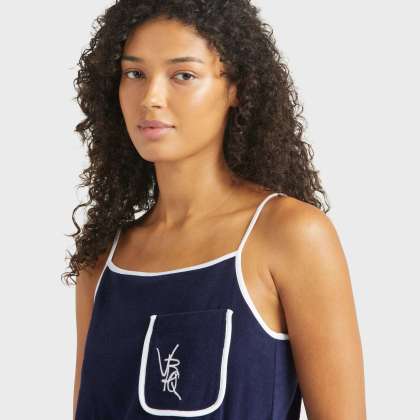 Vilebrequin - Vbq Line Tankkleid Aus Frottee Für Damen - Kleid - Leyna - Blau - Größe S – Bild 6