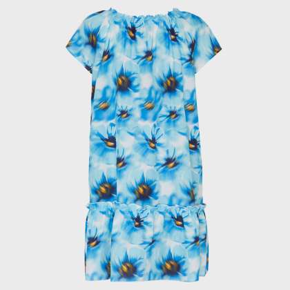 Vilebrequin - Poppies Baumwoll- Und Seidenkleid Für Mädchen - Kleid - Gizelle - Blau - Größe 2 – Bild 2