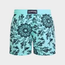 Vilebrequin - Beflockte Coral Mandala Badeshorts Für Herren - Bademode - Moorea - Blau - Größe XXXL
