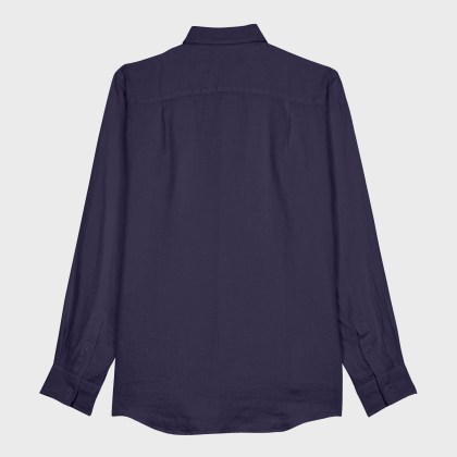 Vilebrequin - Turtle Monogram Hemd Aus Leinen Und Baumwolle Für Herren - Hemd - Caroubis - Blau - Größe M – Bild 2